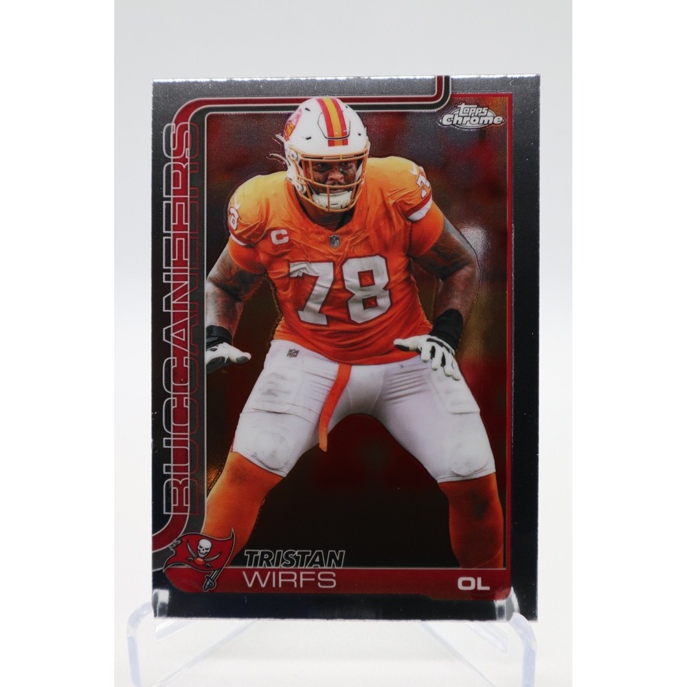2025 Topps Chrome Football Base #287 Tristan Wirfs Buccaneers